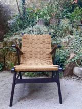 Rare chaise en rotin Bas van Pelt