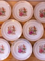 19Assiettes en porcelaine  - moulin des loups Orchies