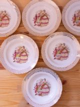 19Assiettes en porcelaine  - moulin des loups Orchies