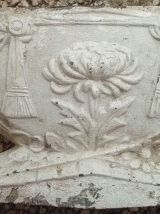 jardinière  en fonte  d'alu , vintage