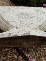 jardinière  en fonte  d'alu , vintage