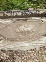 jardinière  en fonte  d'alu , vintage