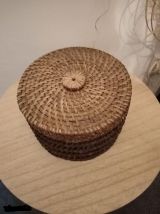 boite ronde en fibre végétale 