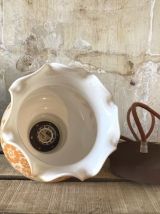 Suspension vintage fleurie