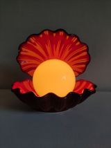 lampe coquillage bordeaux