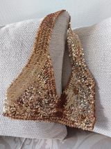 Top de soirée à paillettes - années 80