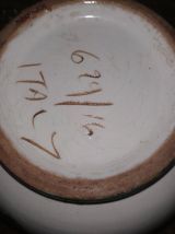 Carafe céramique poterie d'art signées Italie 629/16