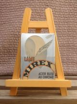 Ancien présentoir en carton pour les lames de rasoir MIREX