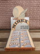 Ancien présentoir en carton pour les lames de rasoir MIREX