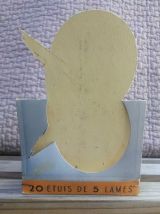 Ancien présentoir en carton pour les lames de rasoir MIREX