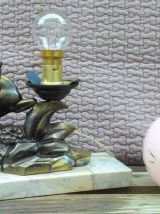 Lampe de chevet/veilleuse  signé Limousin - Art déco 