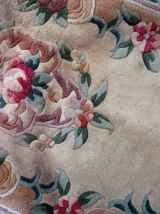 Tapis vintage Chinois Art Deco fait main, 1C931