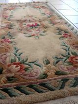 Tapis vintage Chinois Art Deco fait main, 1C931
