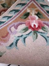 Tapis vintage Chinois Art Deco fait main, 1C931