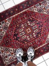 Tapis vintage Persan Bidjar fait main, 1C933