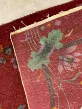 Tapis ancien Chinois Art Deco fait main, 1B942