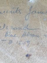 Tableau ancien Marguerites Jaunes signé 