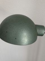 Lampe vintage 1950 industrielle Adher vert métal - 65 cm