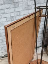 miroir doré sur bois   , 89x59 tres elegant glasse bisoté   