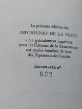  Les Infortunés de la vertu. Marquis de Sade. n° 832