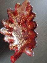 Coupelle vide poche rubis et or