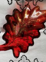 Coupelle vide poche rubis et or