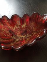 Coupelle vide poche rubis et or