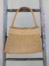 Sac à main en jute vintage 