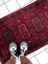 Tapis vintage Allemand Baluch, 1C939