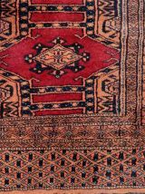 Tapis vintage Ouzbek Bukhara fait main, 1C942