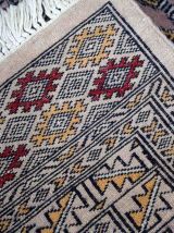 Tapis vintage Ouzbek Bukhara fait main, 1C945