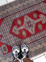 Tapis vintage Ouzbek Bukhara fait main, 1C945