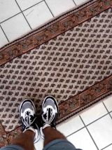 Tapis vintage Indien Seraband fait main, 1C947