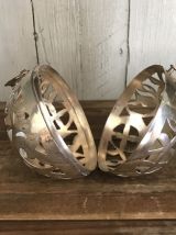 Boule à parfum solide  Métal argenté