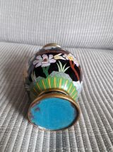 Vase vintage en émaux cloisonné 