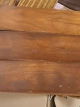 etagere 1960 string bois  montant noir lisse   h55x58x17