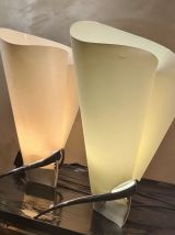 paires de lampes  deluxe  model italien  fin 70 a 90       ;