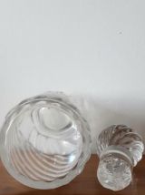 Trio de flacons cristal Baccarat modèle Bambou , vers 1910