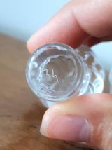 Trio de flacons cristal Baccarat modèle Bambou , vers 1910