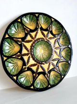 Grand plat à huîtres céramique Saint Jean de Bretagne 