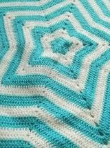 plaid  enfant  étoile crochet, vintage