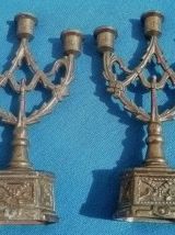 lot  de 3 chandelliers, vintage