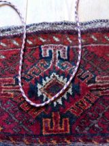 Tapis vintage Ouzbek fait main, 1C952