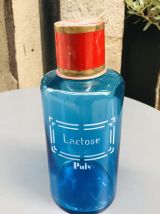 Ancien pot apothicaire bleu Lactose