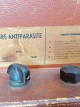 CADRE PHOTO ANTIPARASITE - ANNEES 20 - CUIR MARRON