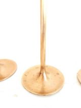 Set de bougeoirs scandinaves en laiton 1950