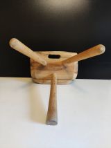 tabouret en bois brut