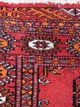 Tapis vintage Ouzbek Bukhara fait main, 1C955