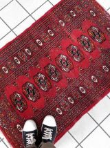 Tapis vintage Ouzbek Bukhara fait main, 1C955