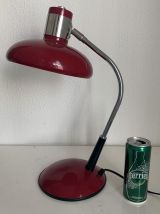 Lampe vintage 1960 de bureau lie de vin - 45 cm